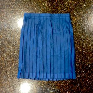 Lands End Navy Size 16 pleated school uniform skirt NWT